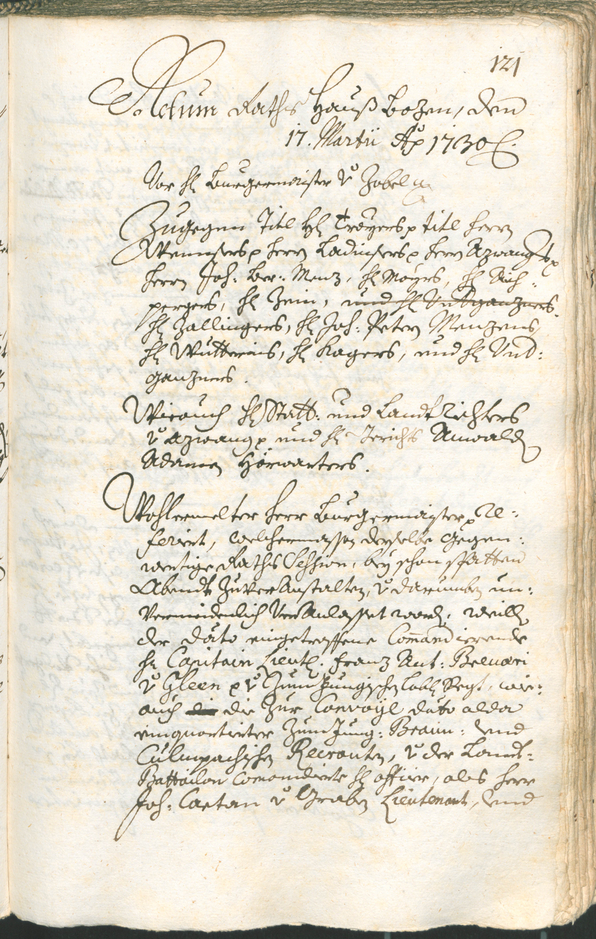 Archivio Storico della Città di Bolzano - BOhisto protocollo consiliare 1729/32 