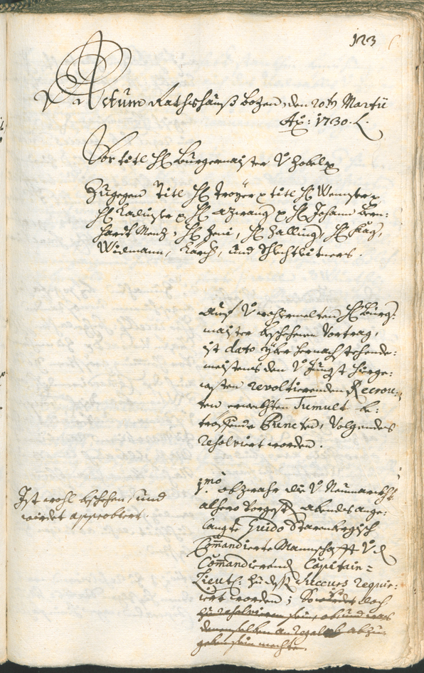 Archivio Storico della Città di Bolzano - BOhisto protocollo consiliare 1729/32 