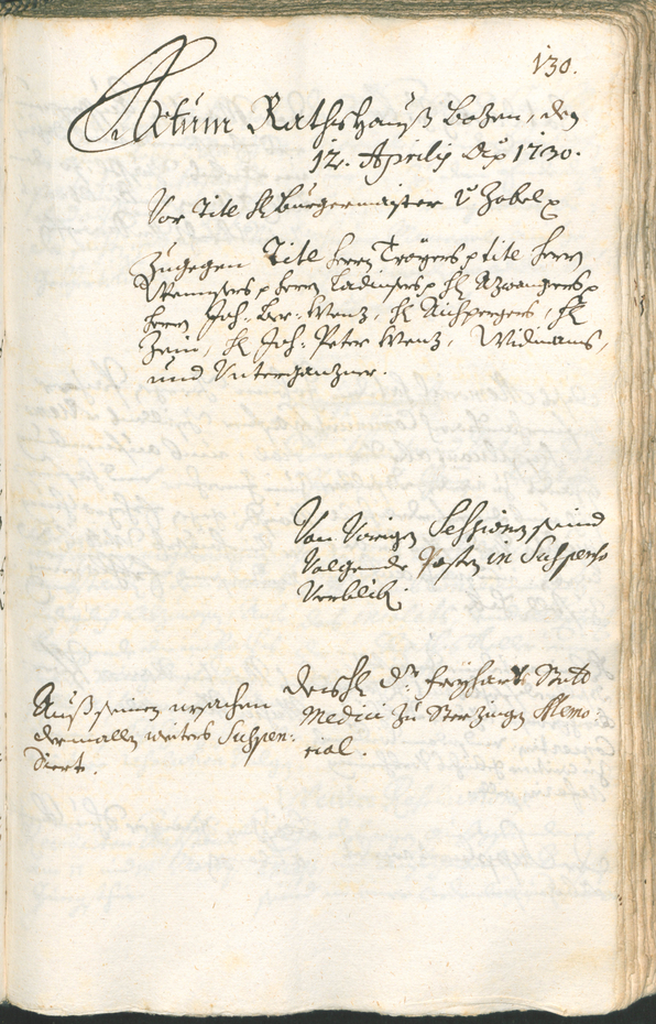 Civic Archives of Bozen-Bolzano - BOhisto Ratsprotokoll 1729/32 