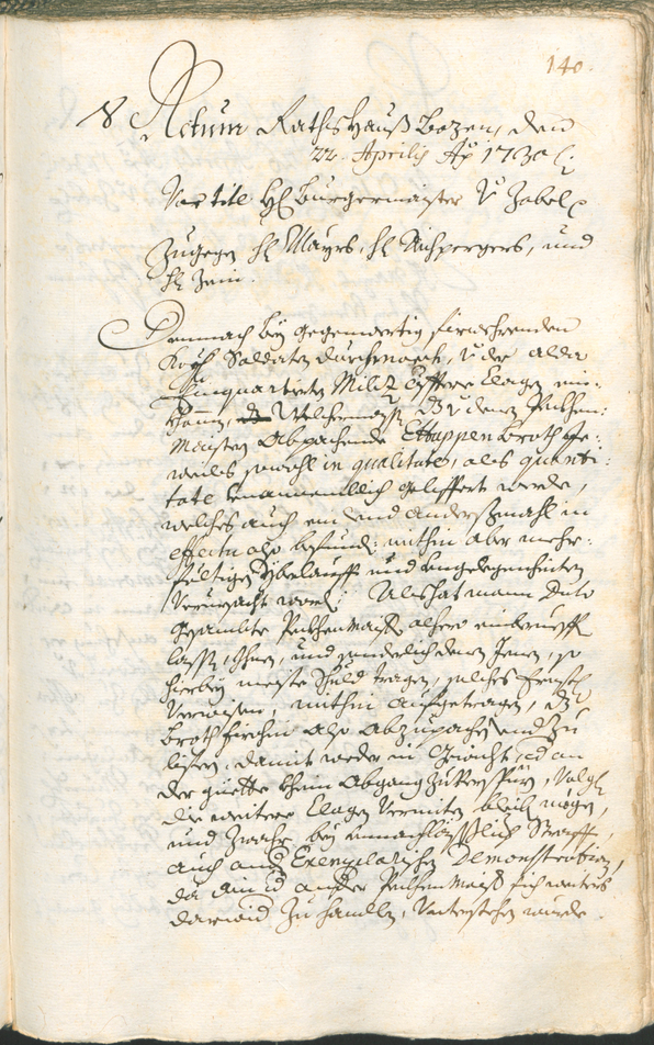 Archivio Storico della Città di Bolzano - BOhisto protocollo consiliare 1729/32 