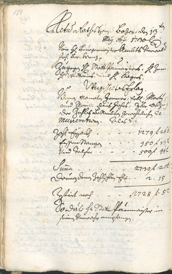 Civic Archives of Bozen-Bolzano - BOhisto Ratsprotokoll 1729/32 