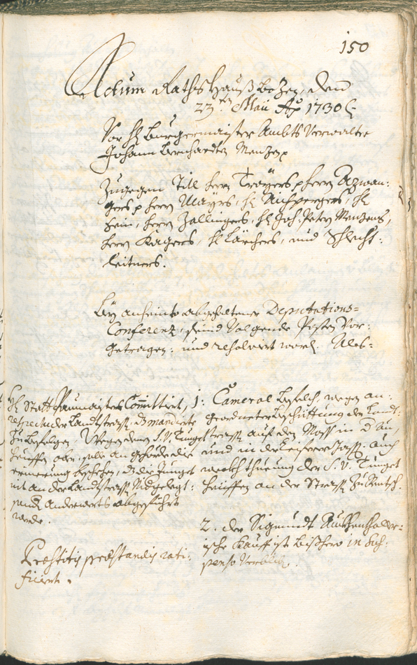 Stadtarchiv Bozen - BOhisto Ratsprotokoll 1729/32 