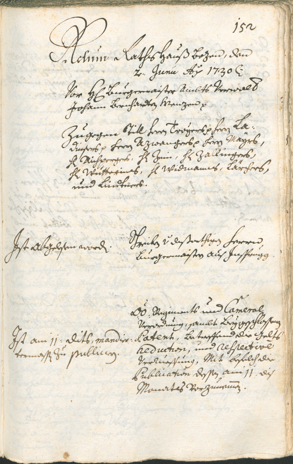 Archivio Storico della Città di Bolzano - BOhisto protocollo consiliare 1729/32 