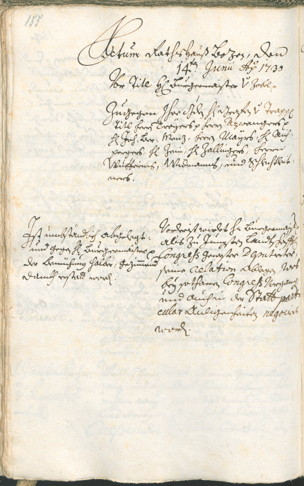 Archivio Storico della Città di Bolzano - BOhisto protocollo consiliare 1729/32 