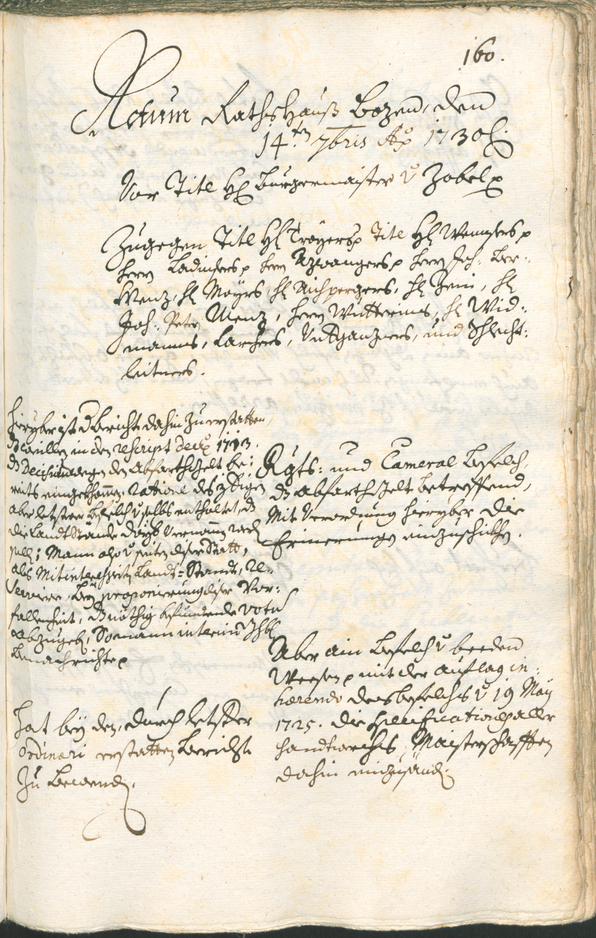 Archivio Storico della Città di Bolzano - BOhisto protocollo consiliare 1729/32 