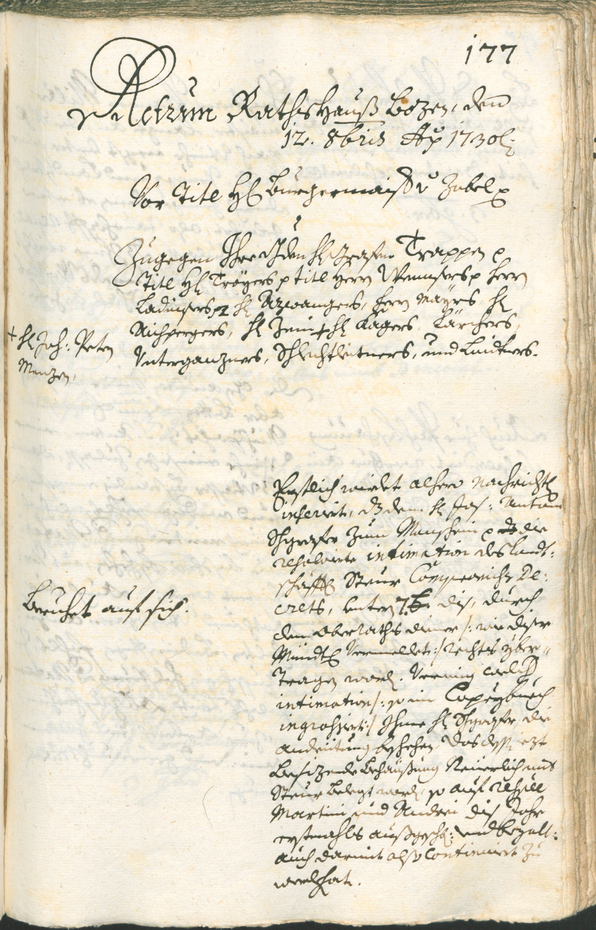 Archivio Storico della Città di Bolzano - BOhisto protocollo consiliare 1729/32 