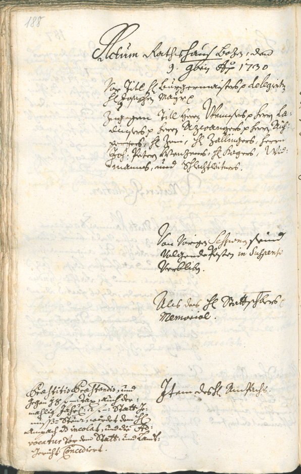 Civic Archives of Bozen-Bolzano - BOhisto Ratsprotokoll 1729/32 