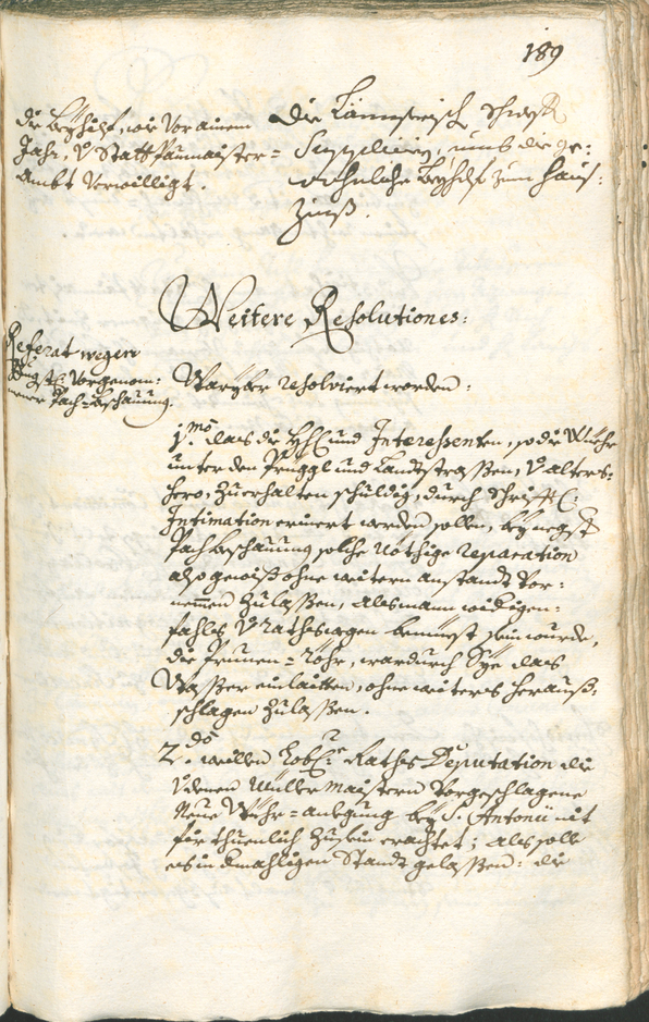 Stadtarchiv Bozen - BOhisto Ratsprotokoll 1729/32 