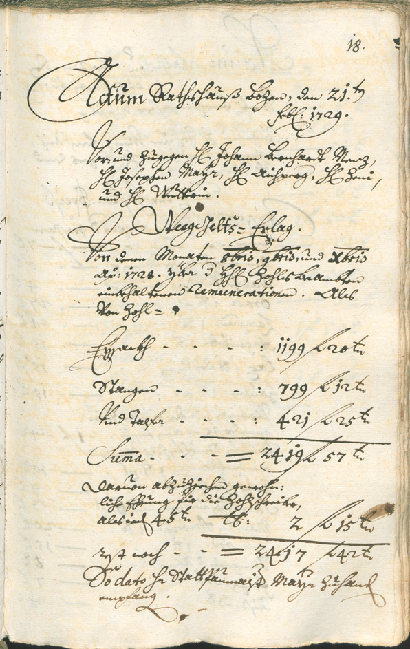 Civic Archives of Bozen-Bolzano - BOhisto Ratsprotokoll 1729/32 