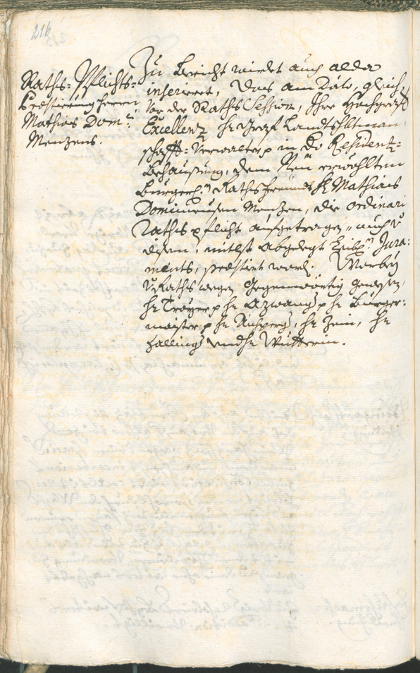 Archivio Storico della Città di Bolzano - BOhisto protocollo consiliare 1729/32 