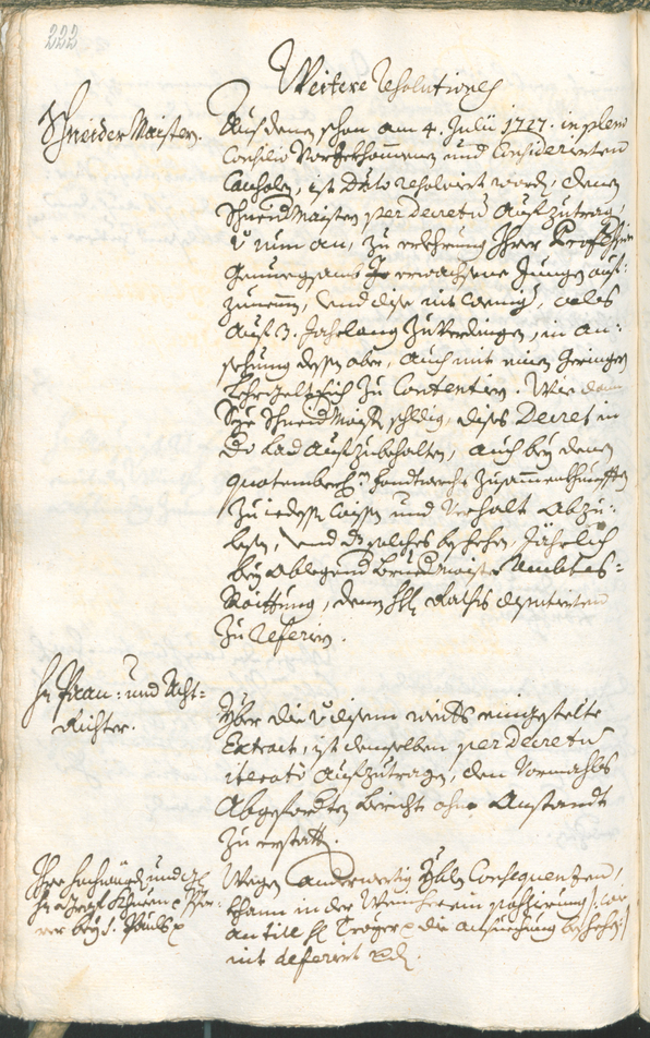 Archivio Storico della Città di Bolzano - BOhisto protocollo consiliare 1729/32 