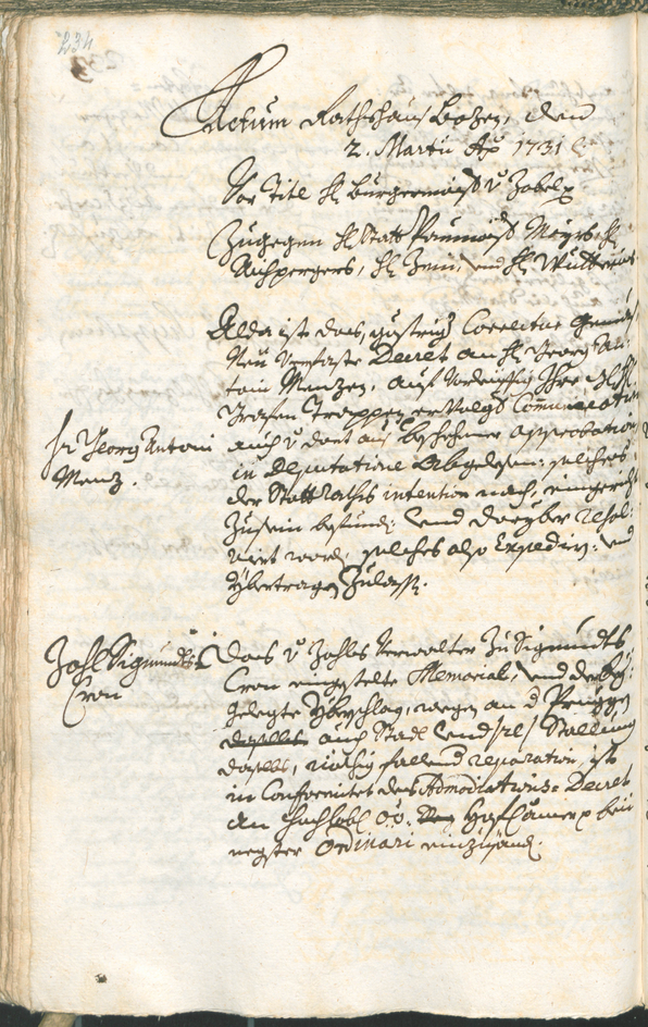 Archivio Storico della Città di Bolzano - BOhisto protocollo consiliare 1729/32 