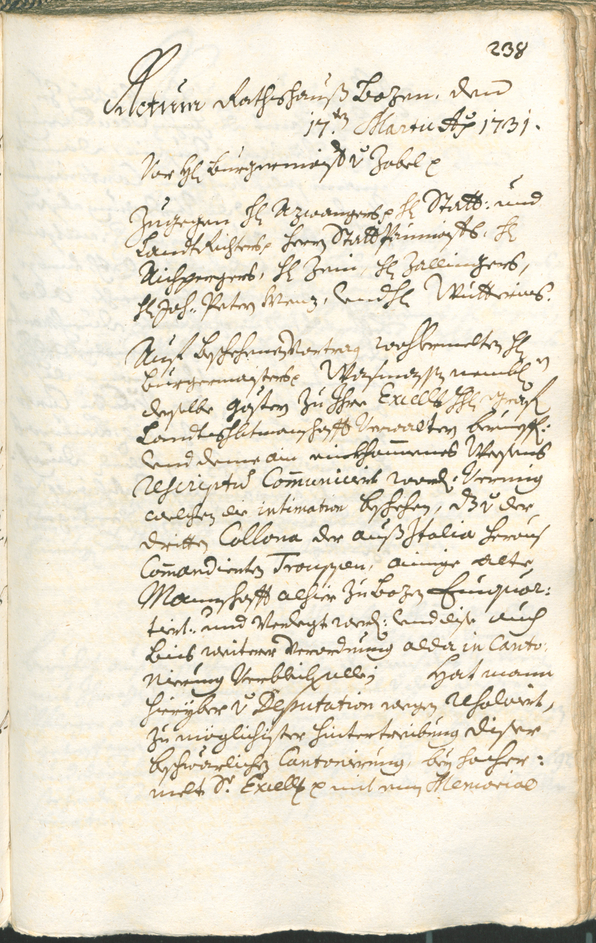 Archivio Storico della Città di Bolzano - BOhisto protocollo consiliare 1729/32 