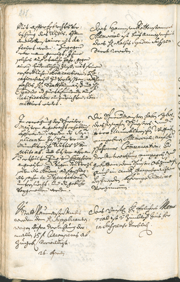 Stadtarchiv Bozen - BOhisto Ratsprotokoll 1729/32 