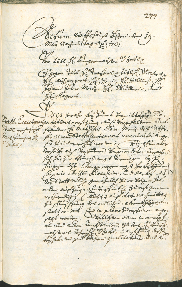 Civic Archives of Bozen-Bolzano - BOhisto Ratsprotokoll 1729/32 