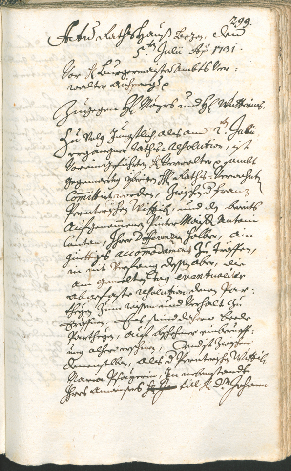 Civic Archives of Bozen-Bolzano - BOhisto Ratsprotokoll 1729/32 