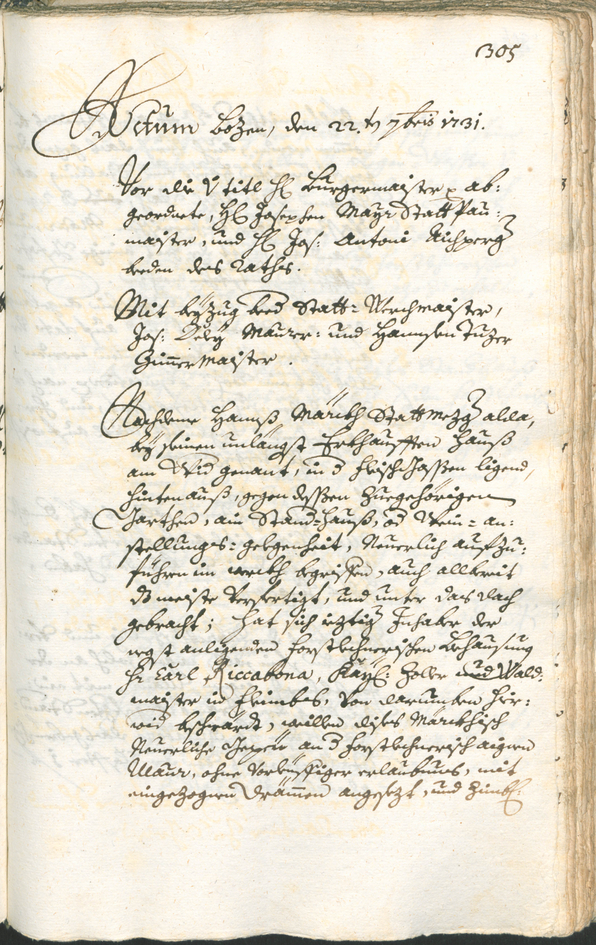 Civic Archives of Bozen-Bolzano - BOhisto Ratsprotokoll 1729/32 