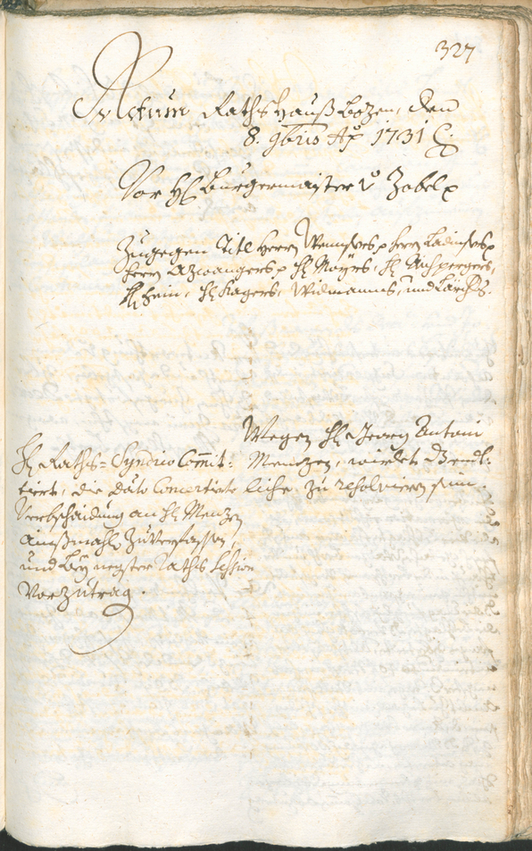 Archivio Storico della Città di Bolzano - BOhisto protocollo consiliare 1729/32 