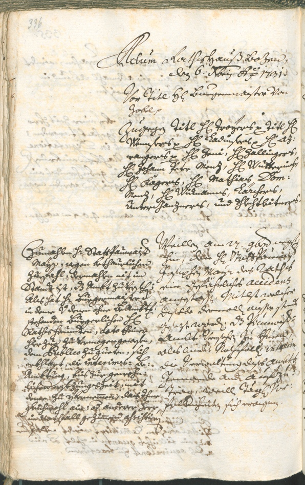 Archivio Storico della Città di Bolzano - BOhisto protocollo consiliare 1729/32 