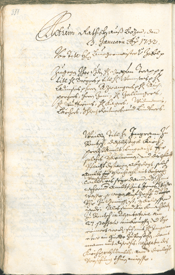 Civic Archives of Bozen-Bolzano - BOhisto Ratsprotokoll 1729/32 