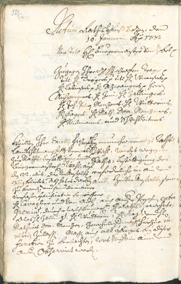 Archivio Storico della Città di Bolzano - BOhisto protocollo consiliare 1729/32 