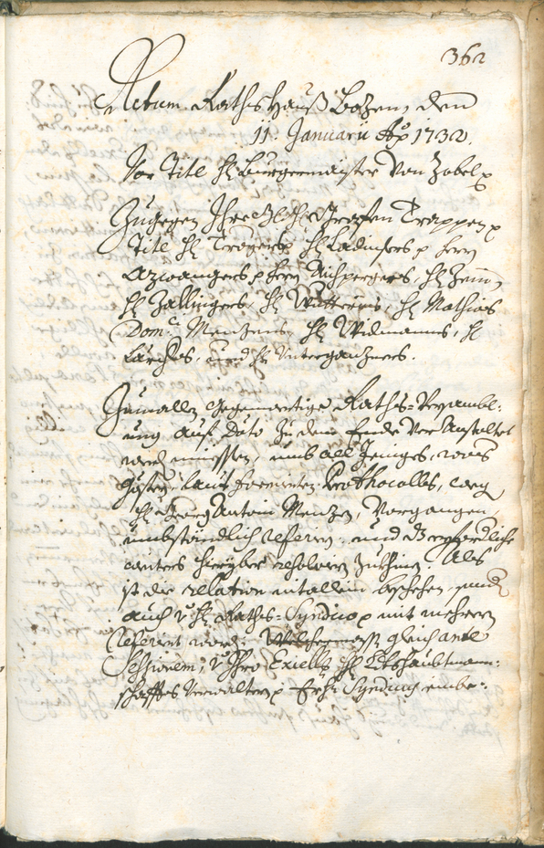 Archivio Storico della Città di Bolzano - BOhisto protocollo consiliare 1729/32 