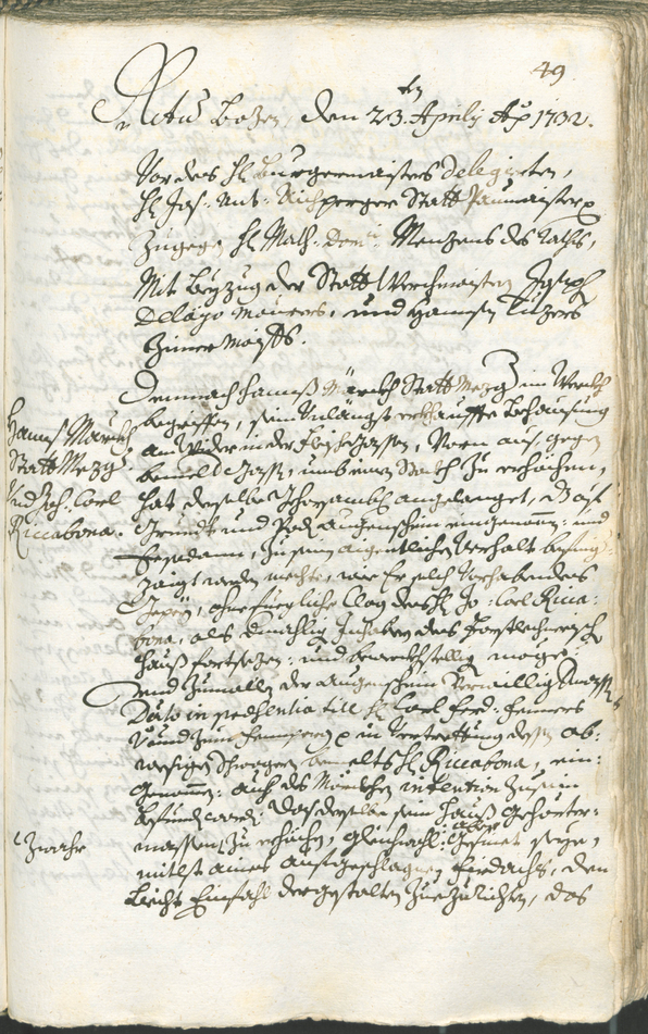 Archivio Storico della Città di Bolzano - BOhisto protocollo consiliare 1732/35 