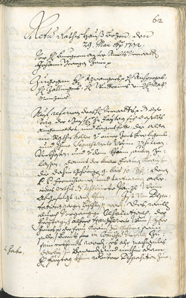 Archivio Storico della Città di Bolzano - BOhisto protocollo consiliare 1732/35 