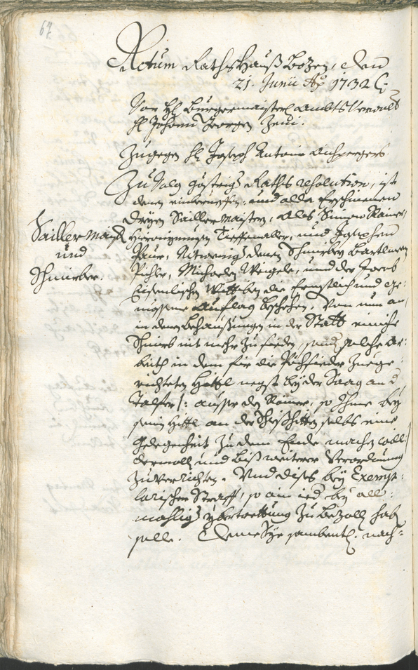 Civic Archives of Bozen-Bolzano - BOhisto Ratsprotokoll 1732/35 