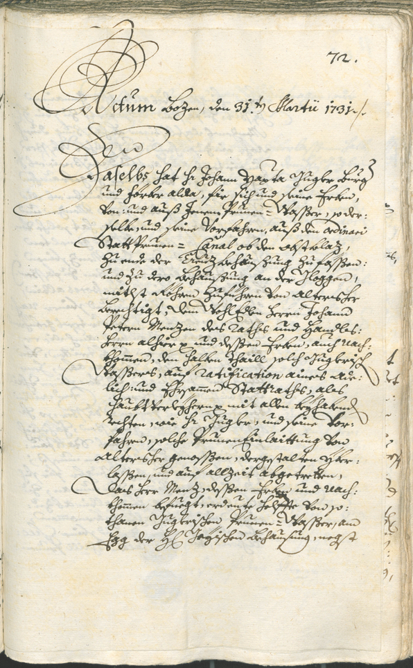 Archivio Storico della Città di Bolzano - BOhisto protocollo consiliare 1732/35 