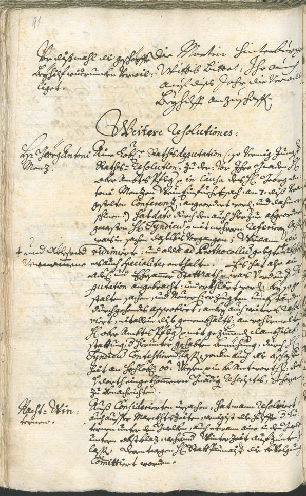 Archivio Storico della Città di Bolzano - BOhisto protocollo consiliare 1732/35 