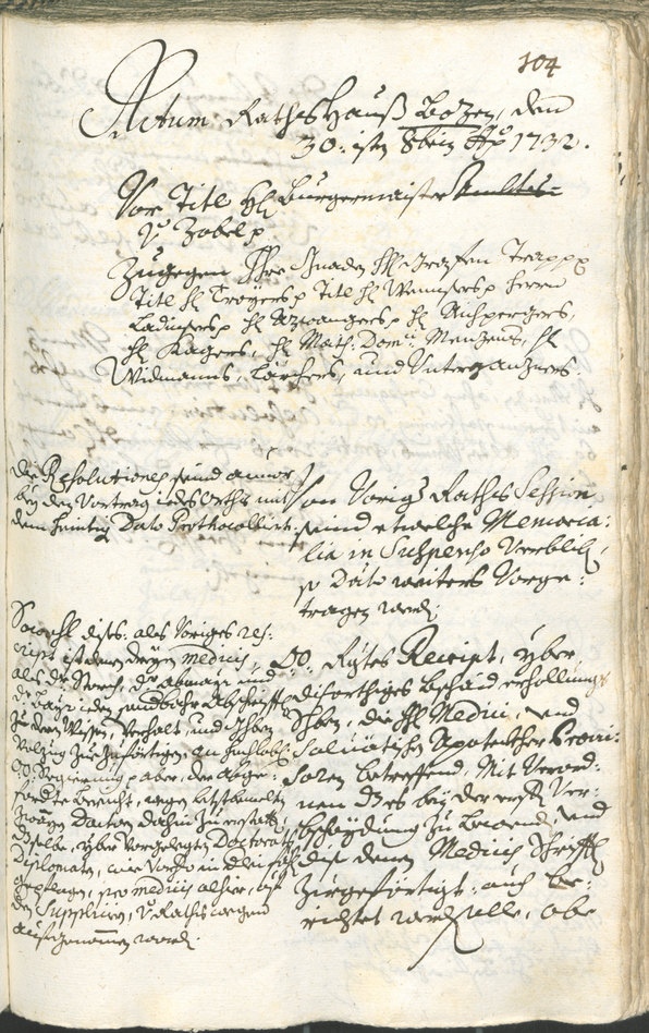 Civic Archives of Bozen-Bolzano - BOhisto Ratsprotokoll 1732/35 