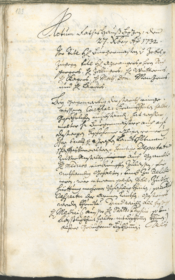 Civic Archives of Bozen-Bolzano - BOhisto Ratsprotokoll 1732/35 