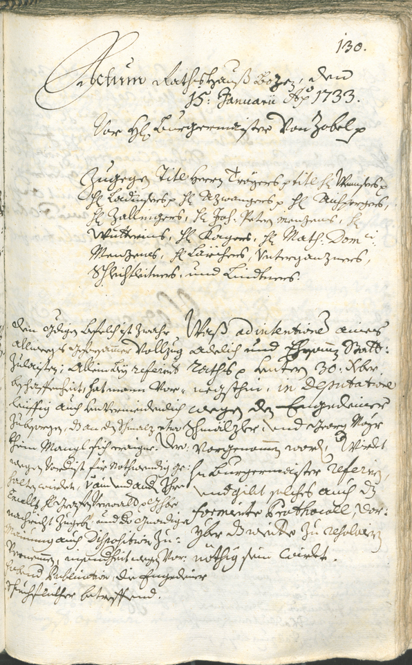 Archivio Storico della Città di Bolzano - BOhisto protocollo consiliare 1732/35 