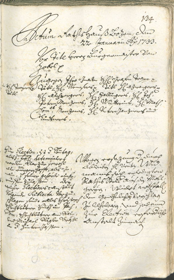 Civic Archives of Bozen-Bolzano - BOhisto Ratsprotokoll 1732/35 