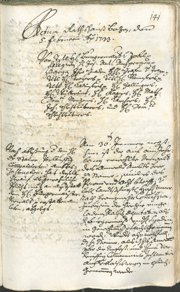 Civic Archives of Bozen-Bolzano - BOhisto Ratsprotokoll 1732/35 