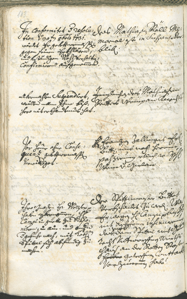 Archivio Storico della Città di Bolzano - BOhisto protocollo consiliare 1732/35 