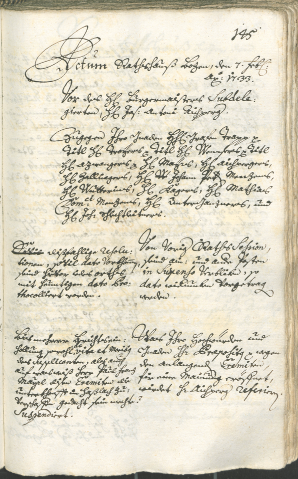 Civic Archives of Bozen-Bolzano - BOhisto Ratsprotokoll 1732/35 