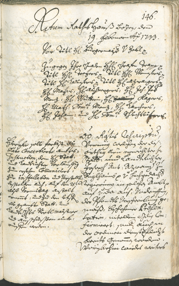 Civic Archives of Bozen-Bolzano - BOhisto Ratsprotokoll 1732/35 