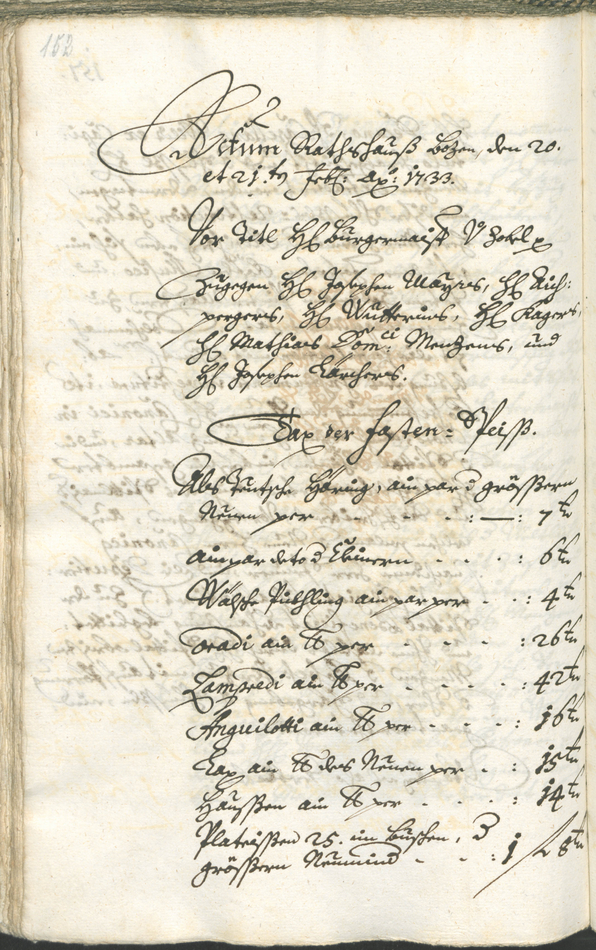 Civic Archives of Bozen-Bolzano - BOhisto Ratsprotokoll 1732/35 