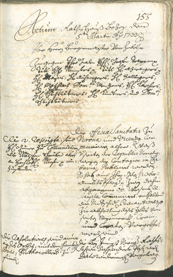 Civic Archives of Bozen-Bolzano - BOhisto Ratsprotokoll 1732/35 