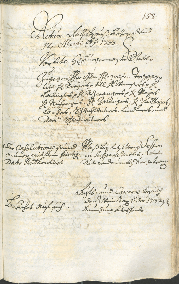 Archivio Storico della Città di Bolzano - BOhisto protocollo consiliare 1732/35 