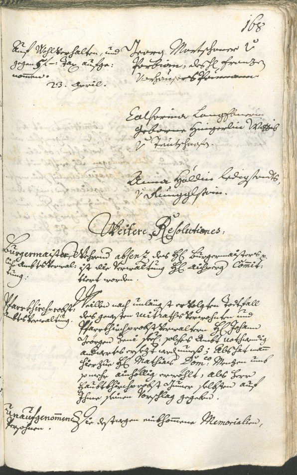 Archivio Storico della Città di Bolzano - BOhisto protocollo consiliare 1732/35 