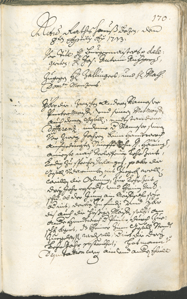 Civic Archives of Bozen-Bolzano - BOhisto Ratsprotokoll 1732/35 