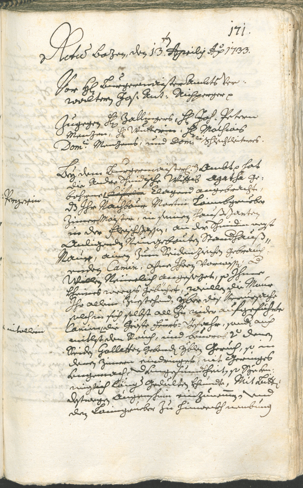 Archivio Storico della Città di Bolzano - BOhisto protocollo consiliare 1732/35 