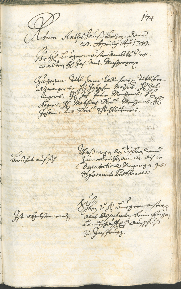 Archivio Storico della Città di Bolzano - BOhisto protocollo consiliare 1732/35 