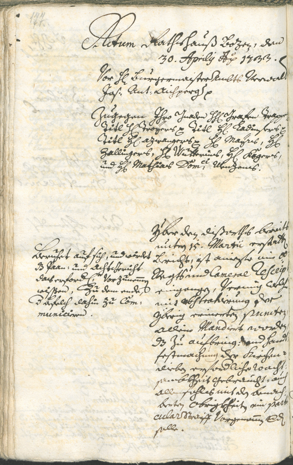 Civic Archives of Bozen-Bolzano - BOhisto Ratsprotokoll 1732/35 