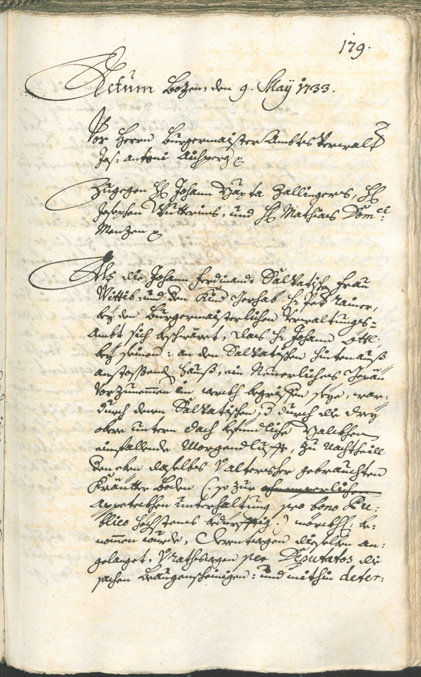 Archivio Storico della Città di Bolzano - BOhisto protocollo consiliare 1732/35 