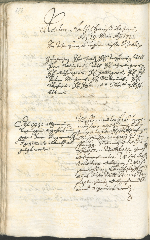 Civic Archives of Bozen-Bolzano - BOhisto Ratsprotokoll 1732/35 