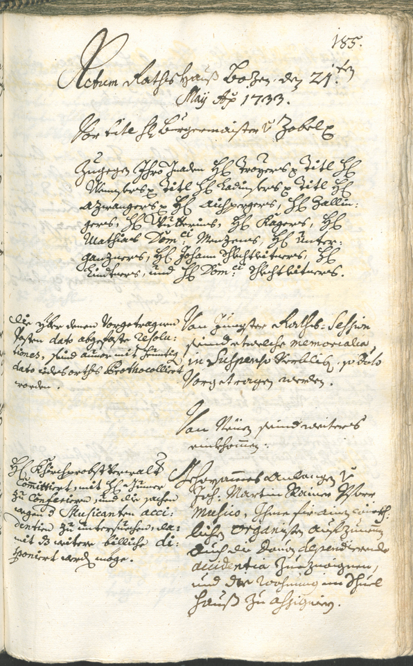 Civic Archives of Bozen-Bolzano - BOhisto Ratsprotokoll 1732/35 